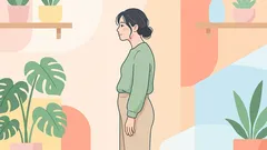 Tuto pozici držím, zatímco se připravuje snídaně – posiluje mi to břicho, paže a zlepšuje držení těla